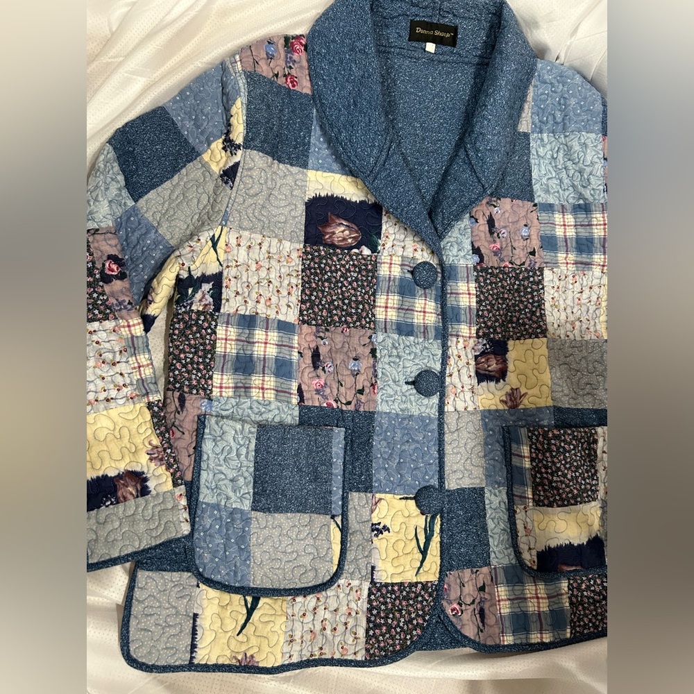 Donna Sharp Quilted Patchwork Jacket Women's - image 2